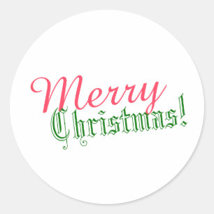 Adesivo Redondo Feliz Natal! Selo de Envelope