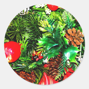 Adesivo Redondo Feliz Natal_ Sticker