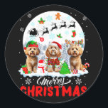 Adesivo Redondo Feliz Natal Três Papais noeis Elf Reindeer Apoos<br><div class="desc">Feliz Natal Três Papais noeis Elf Reindeer Apoos Proprietário</div>