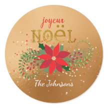 Feliz Natal - Vidro de Ouro Francês