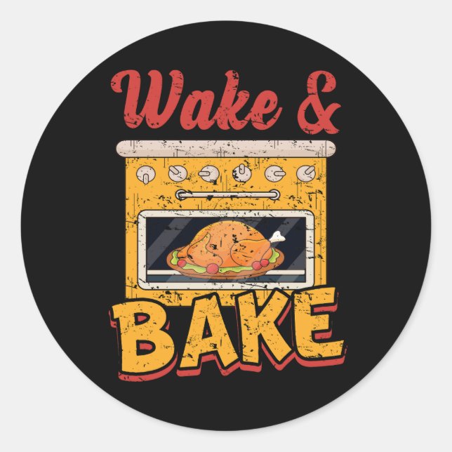 Adesivo Redondo Feliz Obrigado Bebendo Engraçado Ação de Graças à  (Frente)