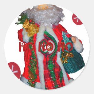 Adesivo Redondo Feliz Papai noel Feliz Natal Feliz Feriados Felize