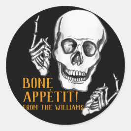 Adesivo Redondo Feliz piada de Halloween