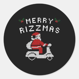 Adesivo Redondo Feliz Rizzmas Crianças Adolescentes Escola Engraça