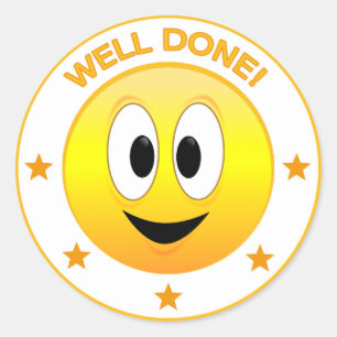 Adesivo Redondo Feliz Rosto Rebelde