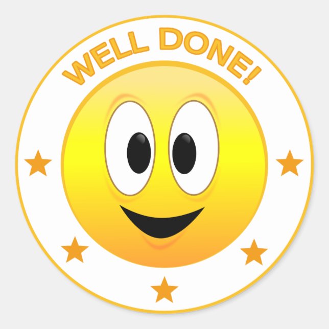 Adesivo Redondo Feliz Rosto Rebelde (Frente)