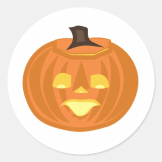 Adesivo Redondo Feliz tema de Halloween
