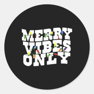 Adesivo Redondo Feliz Viba Apenas a Luz de Natal 1