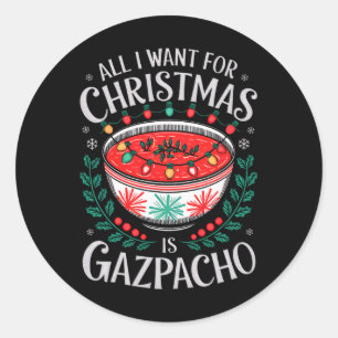 Adesivo Redondo Feliz Xmas Tudo O Que Quero É Um Gazinho De Natal.