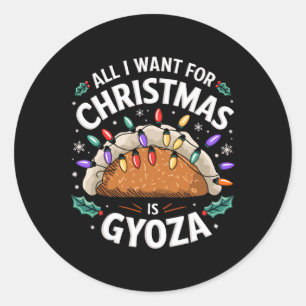 Adesivo Redondo Feliz Xmas Tudo Que Quero É Que Os Homens Da Gyoza