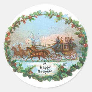 Adesivo Redondo Felizes anos novos