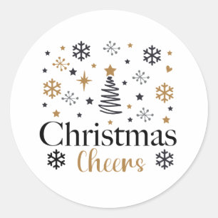Adesivo Redondo Felizes de Natal