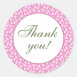 Adesivo Redondo Felizes Flores