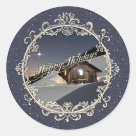 Adesivo Redondo FELIZES HOLIDAYS - Sticker