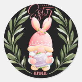 Adesivo Redondo felz pascoa engraçado