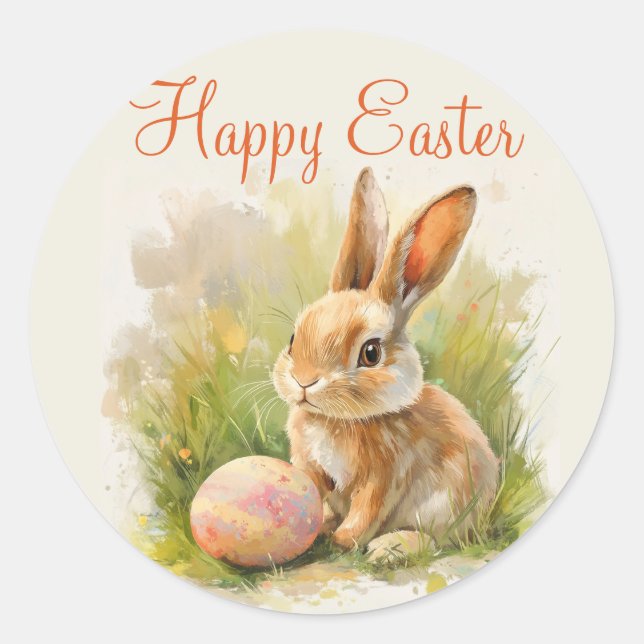 Adesivo Redondo Felzs pascoa (Frente)