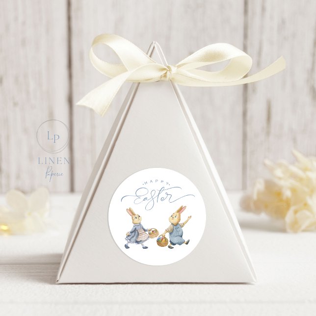 Adesivo Redondo Felzs pascoa com cestos de Ovos (Criador carregado)