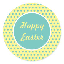 Felzs pascoa redondas com Bolinhas (Pastel)