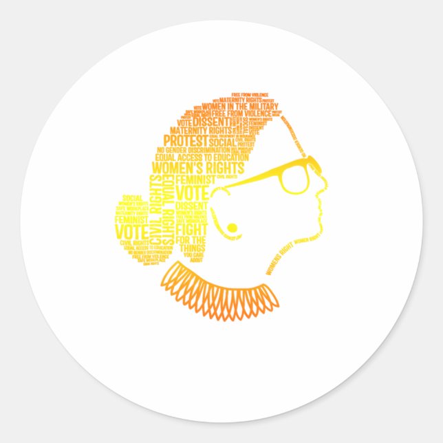 Adesivo Redondo Feminismo cita Dons Feministas (Frente)