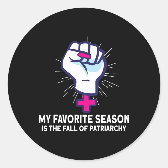 Adesivo Redondo Feminismo Empoderamento Feminino Pró-Escolha Abort (Frente)