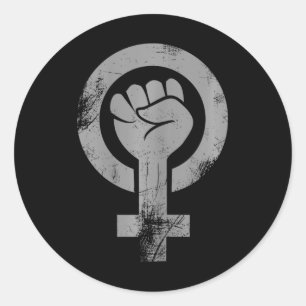 Adesivo Redondo Feminismo Fista Feminista Resiste Feminismo