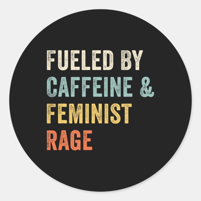 Adesivo Redondo Feminista em Escolha Pró (Frente)