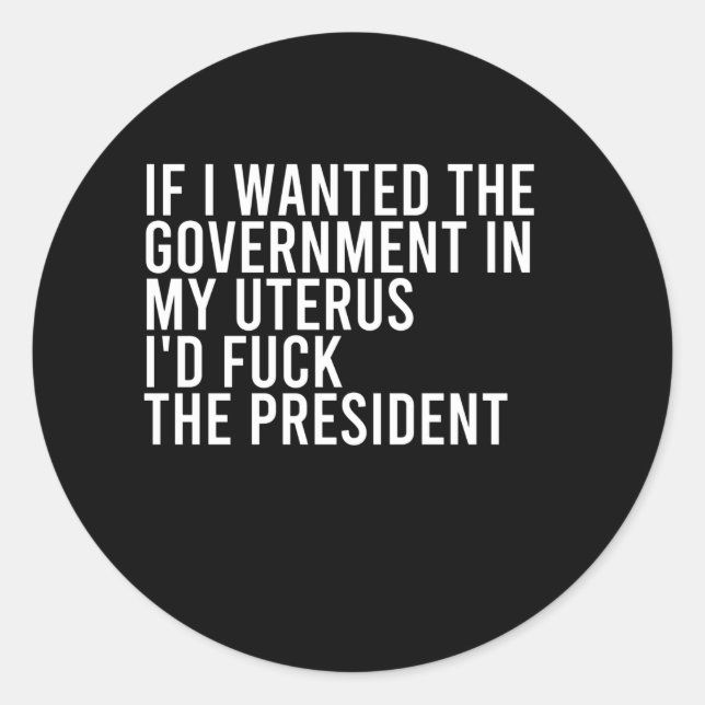 Adesivo Redondo Feminista Pro Choice - Direitos do Aborto (Frente)