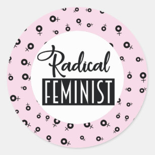 Adesivo Redondo Feminista Radical