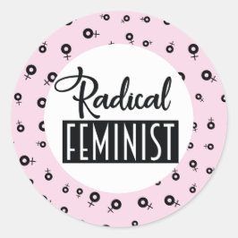 Adesivo Redondo Feminista Radical