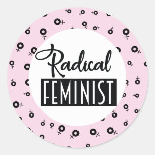 Adesivo Redondo Feminista Radical