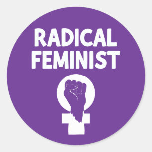 Adesivo Redondo Feminista Radical