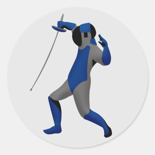 Adesivo Redondo Fencer Azul (Frente)