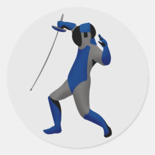 Adesivo Redondo Fencer Azul