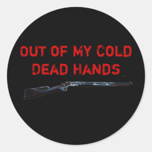 Adesivo Redondo Fenda, Fora das Mãos do Morto Frio, Fora do Meu Co