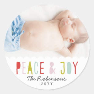 Adesivo Redondo Feriado da Joia de inverno