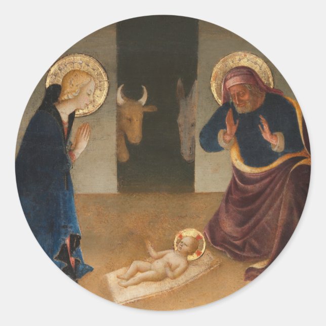 Adesivo Redondo Feriado da Natividade (Frente)