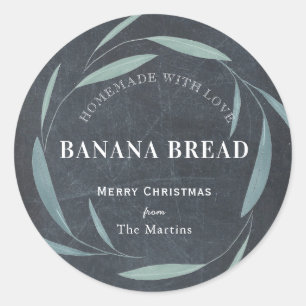 Adesivo Redondo Feriado de Chalkboard em Casamento Caseiro