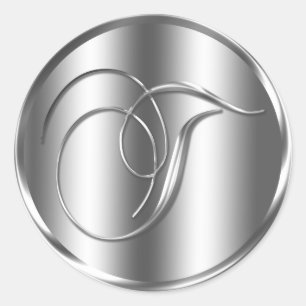 Adesivo Redondo Feriado de Convite para Casamento de Cores de Silv