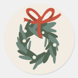 Adesivo Redondo Feriado de enfeites de natal