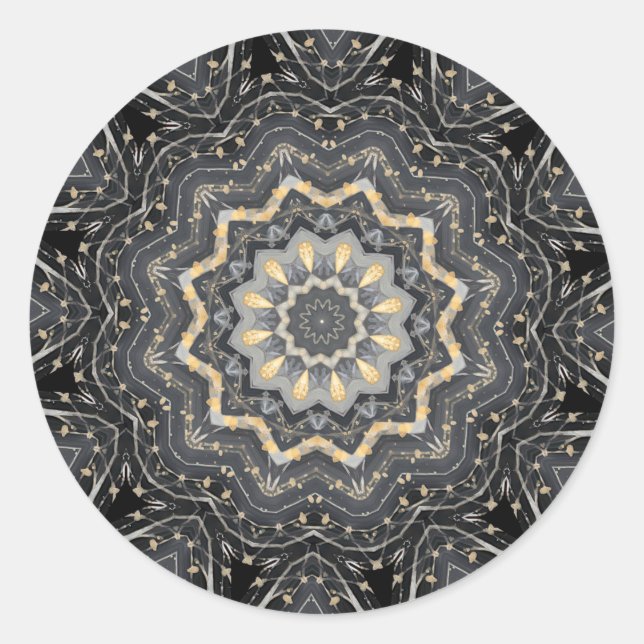 Adesivo Redondo Feriado de Natal Decorativo Moderno (Frente)