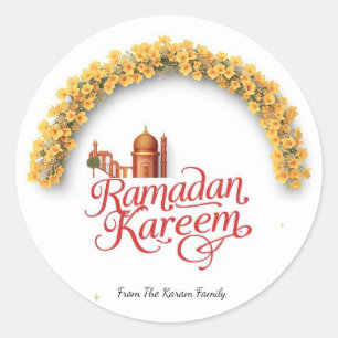 Adesivo Redondo Feriado do Ramadan Kareem 