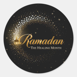 Adesivo Redondo Feriado do Ramadan MubaraK
