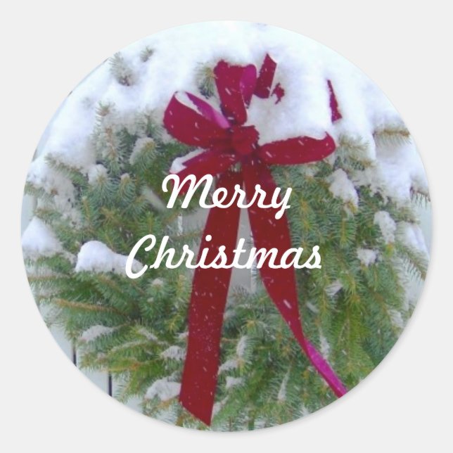 Adesivo Redondo Feriado Natal - Feriado - Feriado - Fósforo de Env (Frente)