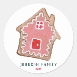 Adesivo Redondo Feriados biscoitos de cozinha fofinhos natais