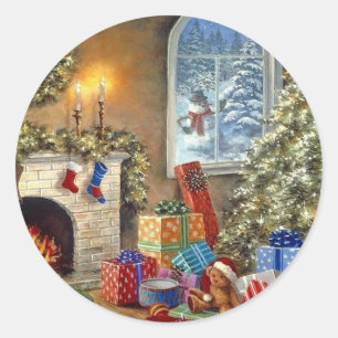 Adesivo Redondo Feriados Cozy