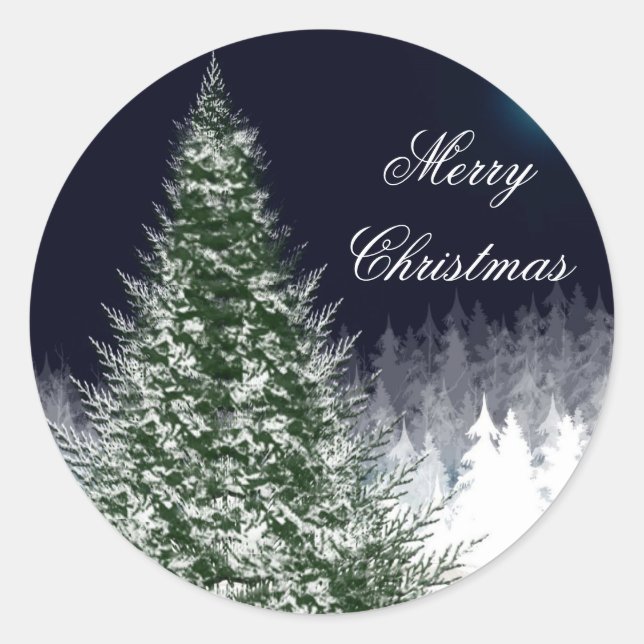 Adesivo Redondo Feriados de Envelope de Cartão de Feriado Personal (Frente)