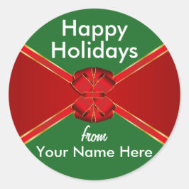 Adesivo Redondo Feriados do Arco Vermelho Personalizados