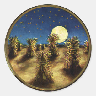 Adesivo Redondo Feriados do vintage, um dia contente da acção de