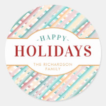 Feriados Felizes Aquarela Frisos Natal