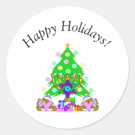 Adesivo Redondo Feriados Felizes Interreligiosos